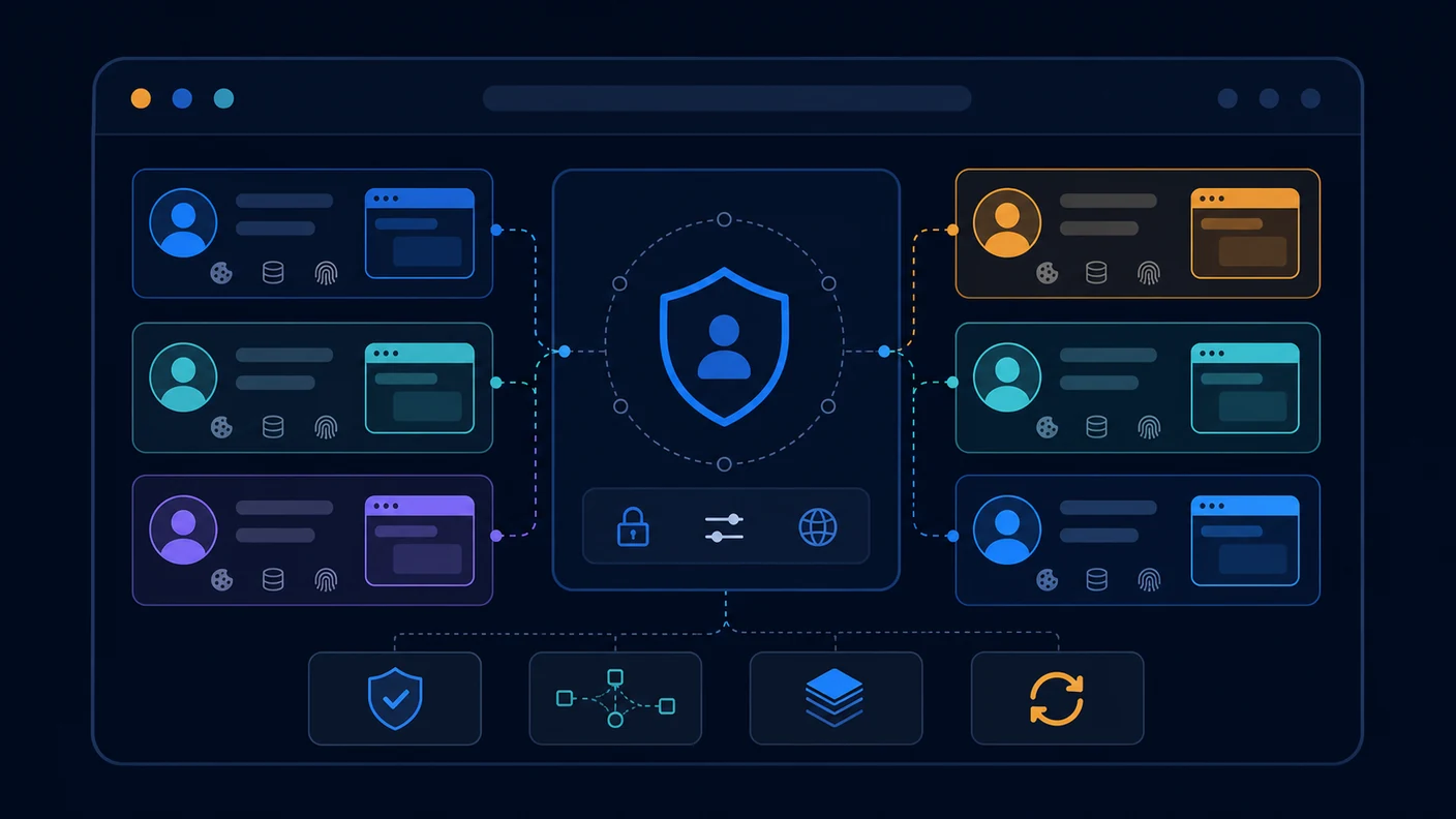 A controlled browser environment for professional multi-account operations