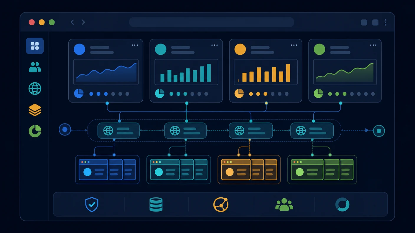 Affiliate campaign profiles, accounts, proxies, and sessions managed from one workspace