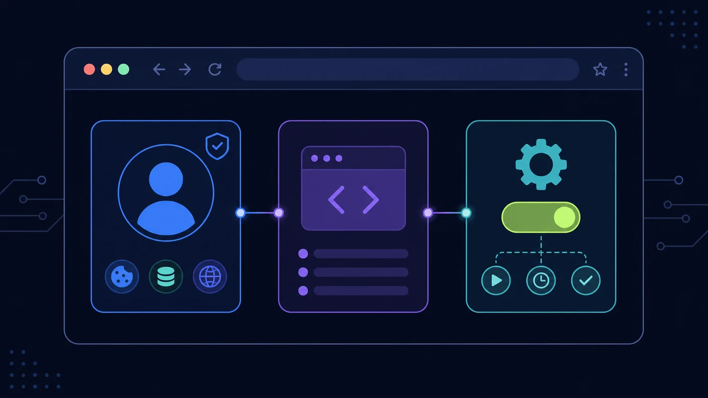 Scripts, isolated profiles, and repeatable browser state for practical web automation